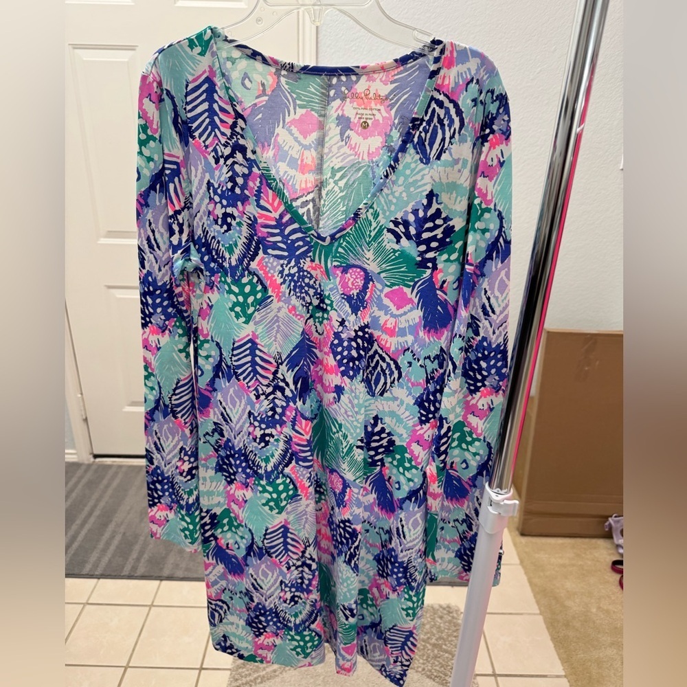 Lilly Pulitzer long sleeve, short dress.